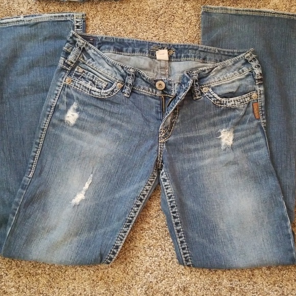 Silver Jean's. Great condition - Picture 5 of 5